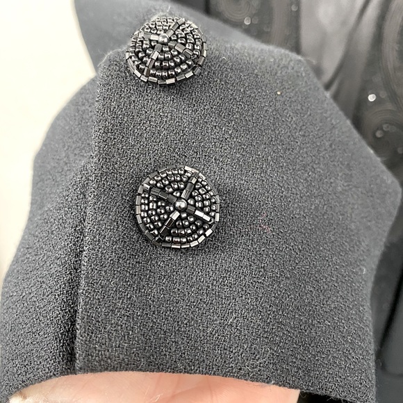 Nolan Miller Vintage oversized wool jacket open blazer detailing womens 14 - Picture 8 of 8